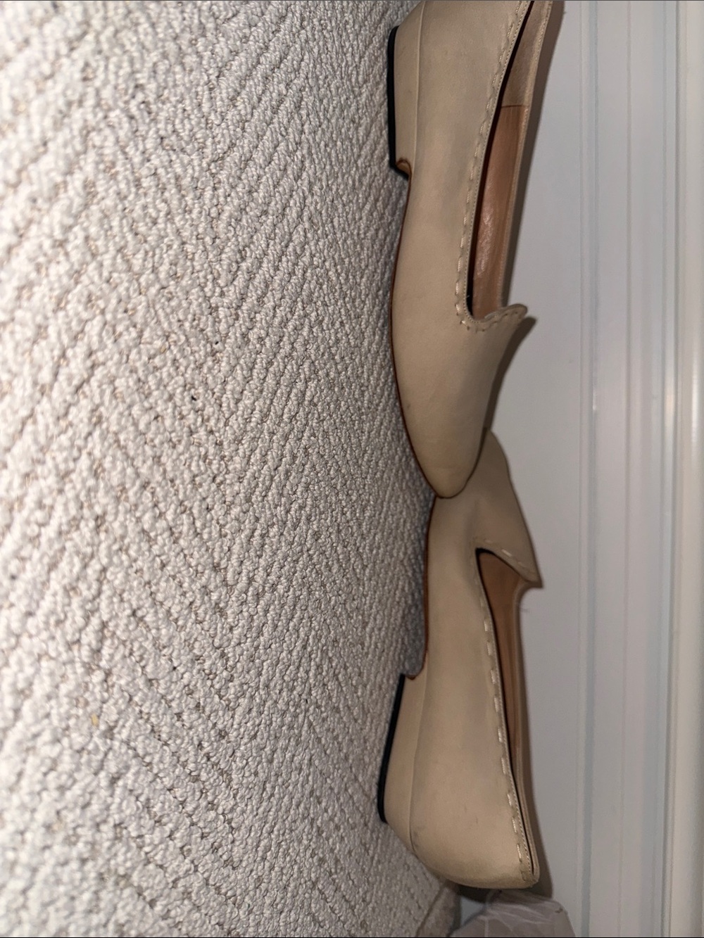 Donna Karan Vintage Taupe Slip-On Loafers Made in Italy - Picture 4 of 7